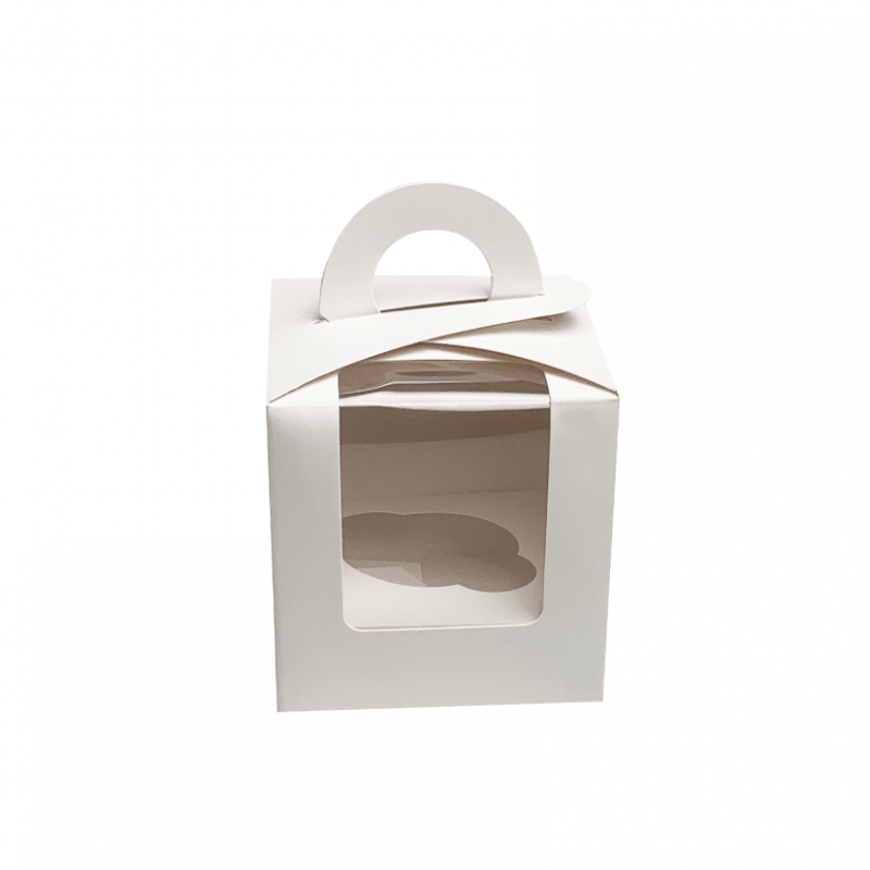 Cupcake-Box weiß 1er
