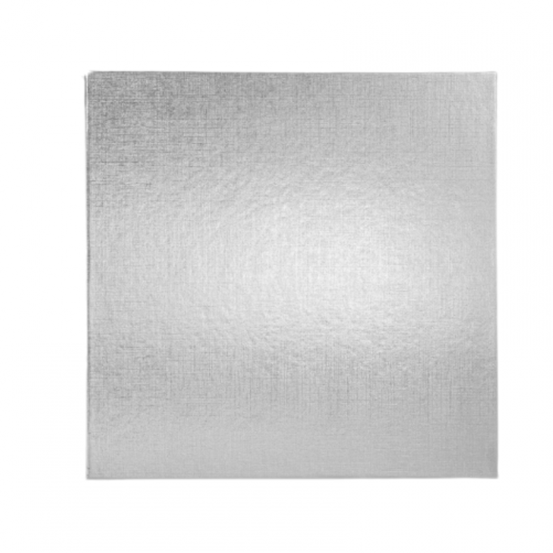 Tortenplatte Silber 25 x 25 x 3mm