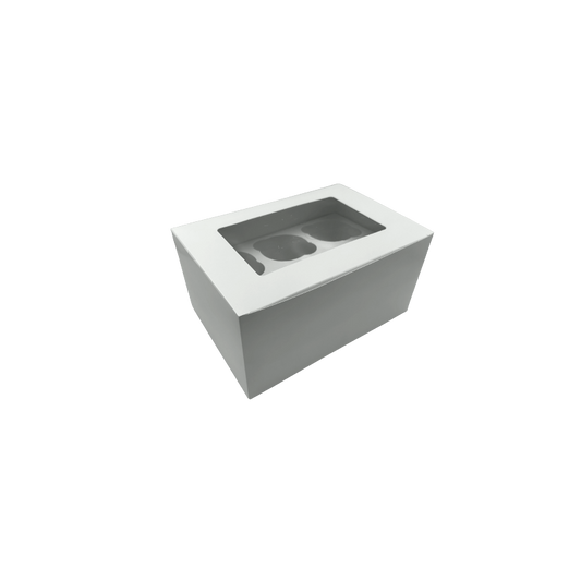 Cupcake-Box weiß 6er 12cm hoch